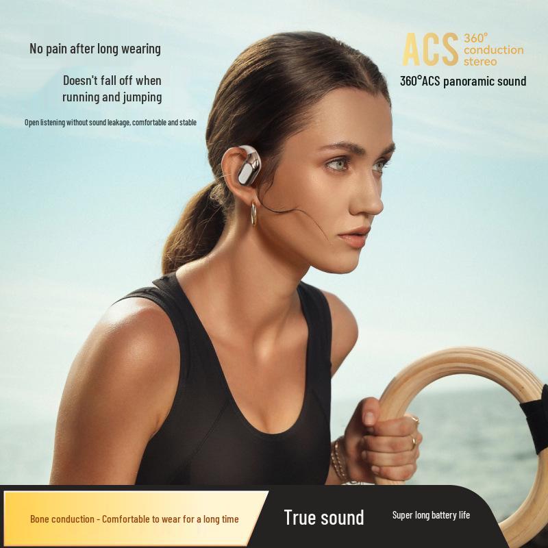 OWS Open-Ear Wireless Bluetooth Headphones: Ultra-long Battery, Waterproof, Sports Running Design