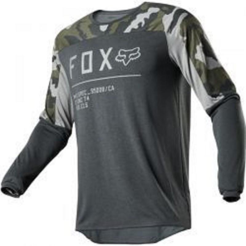 FOX Downhill Mountainbike Trikot Langarm Schnelltrocknend Radtrikot Herren Damen Outdoor Trail Fahren