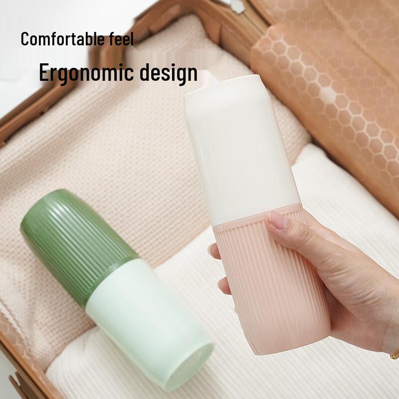 Portable Travel Toothbrush Toothpaste Holder & Mouthwash Cup Set