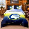 Printed 3Pcs Bedding Set Atalanta FC Pattern Bed Sheet Pillowcase For Bedroom Decor