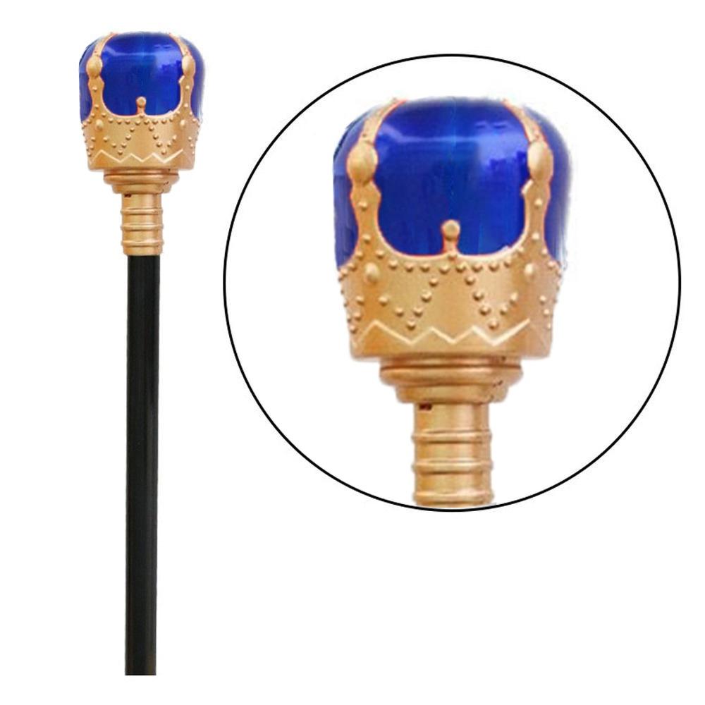 Aufführung Prinzessin Prinz Gehstock Rot/Blau Handstab Langlebig König Königin Zepter Gril