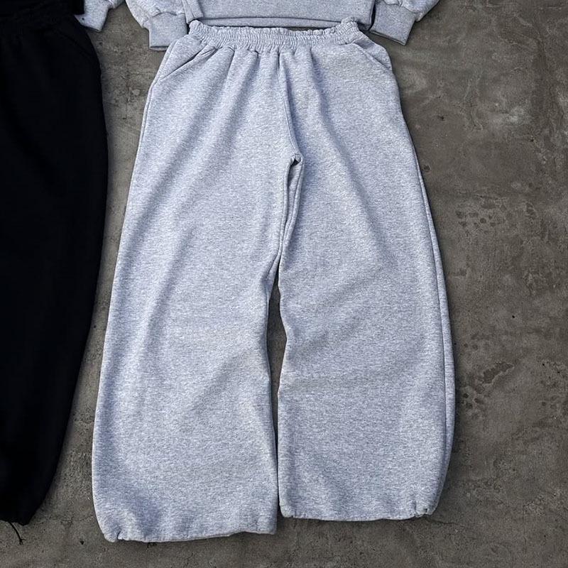 

Унисекс Уличный Свободный Крой Лоскутный Худи-Пуловер и Спортивные Штаны Extra Large