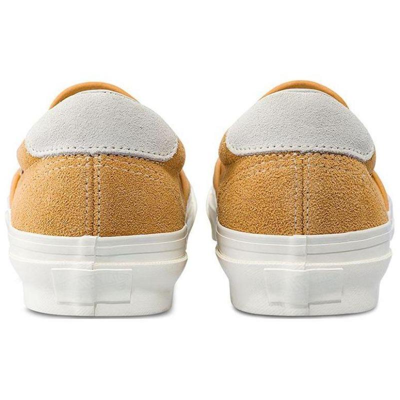 Vans Slip-On 59 LX Fashion Wear-resistant Low Top Skate Shoes Unisex Yellow VN0007QEYLW