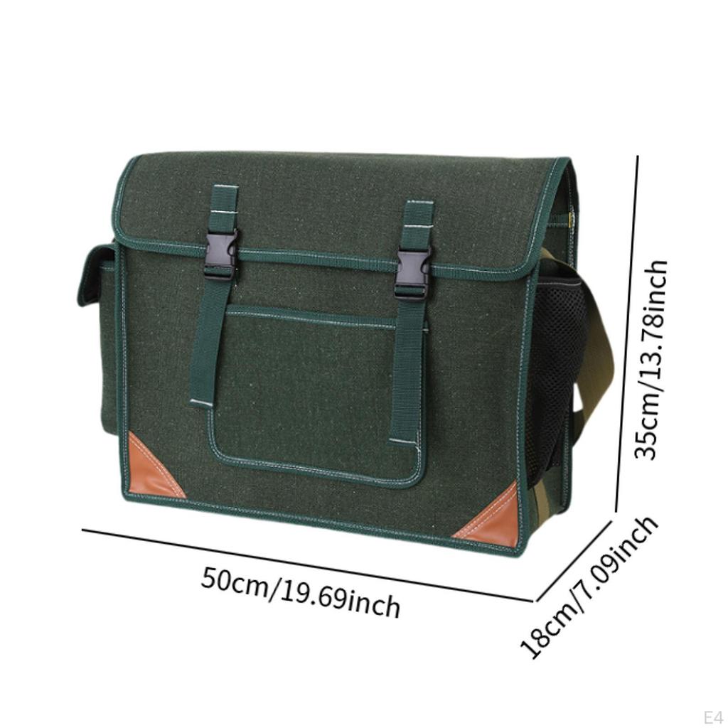 Brašna na nářadí přes tělo, vysoce odolná, velkokapacitní, s popruhem přes rameno pro použití v kanceláři