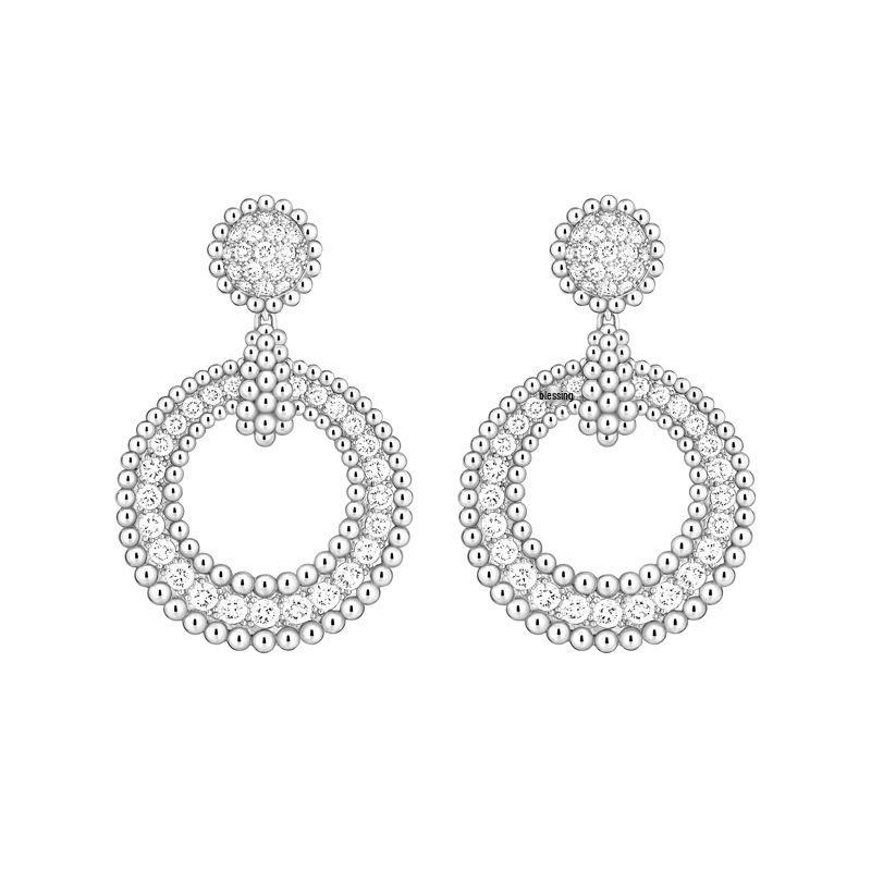 

Геометрические серьги-пусеты с бриллиантами Zhao Liying - Женские ювелирные изделия класса люкс