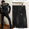 Vanson Embroidered Biker Denim Riding Size 30 NVBL-2303 Pants, Black,