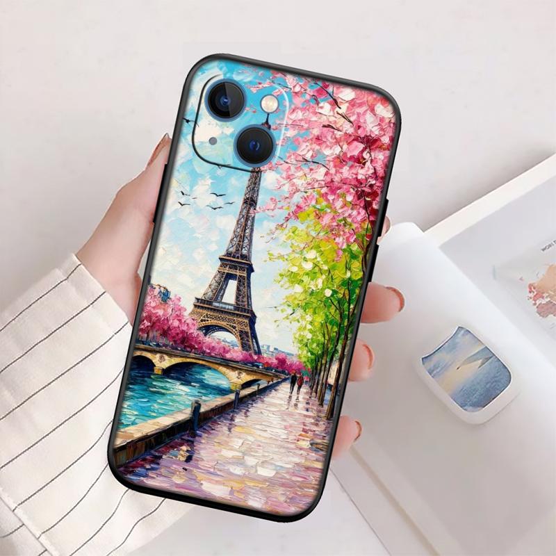 RP54 Paris Eiffel tower New High-End Shell Phone Case for OPPO A3 Pro A72 A74 A76 A77 A77S A78 A79 A94 A95 A18 A40M A58