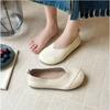Fashion New Women Slip-on Leather Loafers Ladies Casual Round Toe Cute Flats Nurse Shoes Sneakers Spring Autumn Fashionable Ballet Shoes