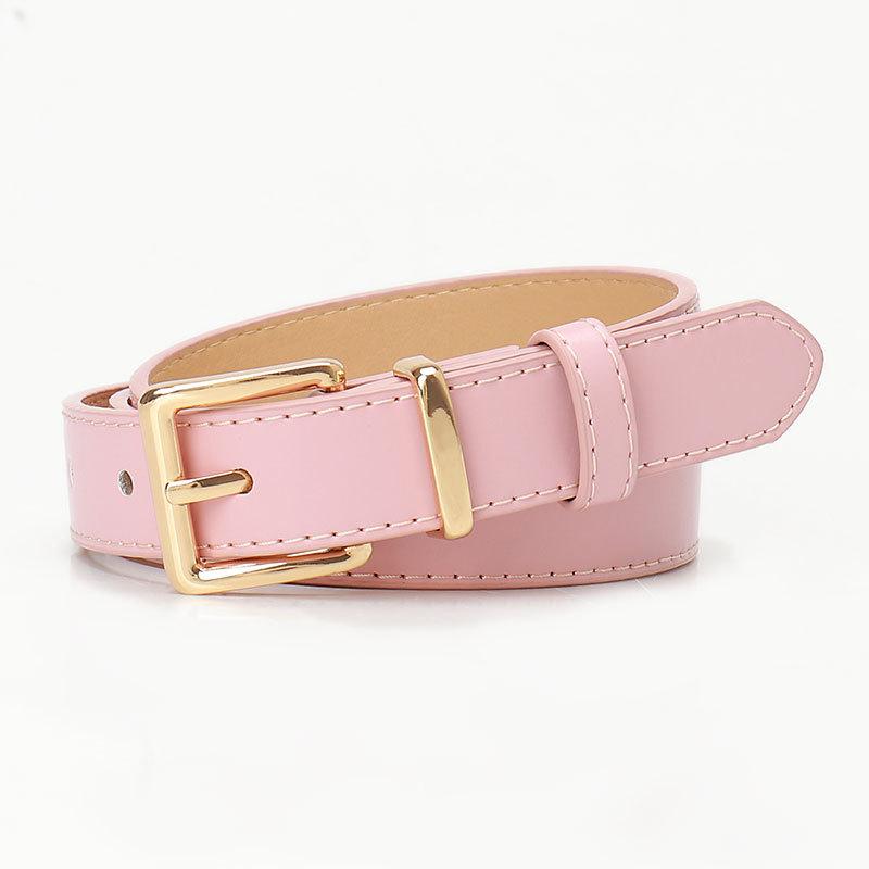 

Premium Chic Wind Alloy Women Belt Pin Buckle Student Belt Decorative Jeans Belt Women розовый