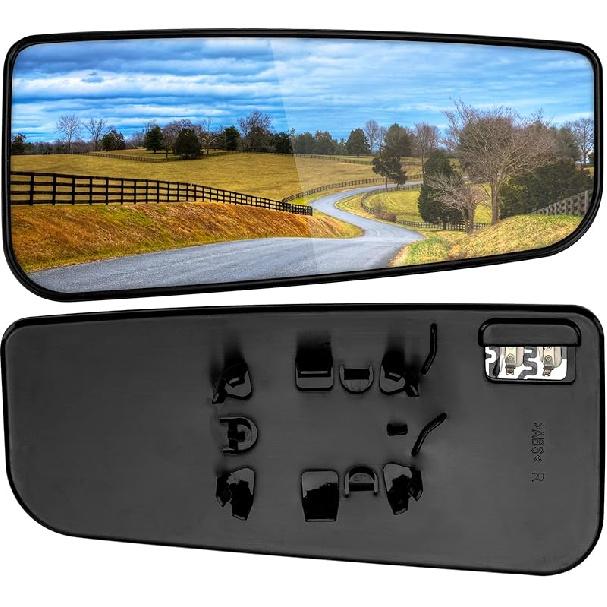 Passenger Side Mirror Replacement For Ford F150 2015-, F250 F350 F450 F550 2017- - Lower Tow Mirror Glass, Right Towing Mirrors Glass With Power