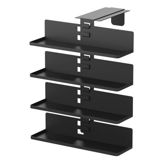 Yousheng Storage Rack Strong Load-bearing Space-Saving Easy Access Simple Installation 4-Layer Vertical Shelf Flavor Storage Holder