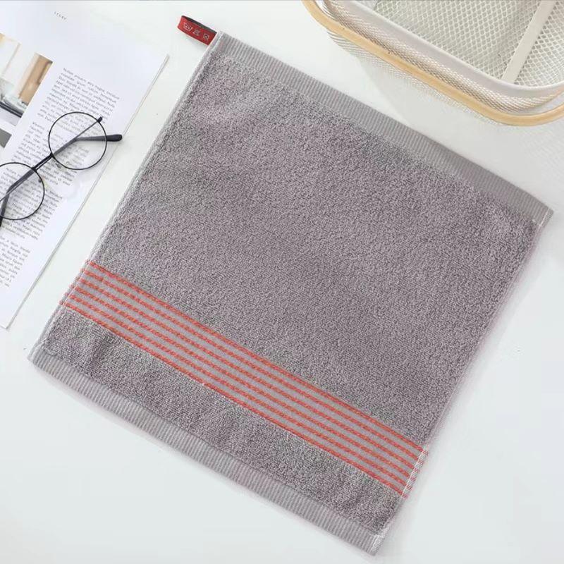 4pcs Cotton Striped Hand Towels Quick Drying Super Absorbent Washcloths Soft Multifunctional Towels 35*35cm(13.78*13.78 Inch)