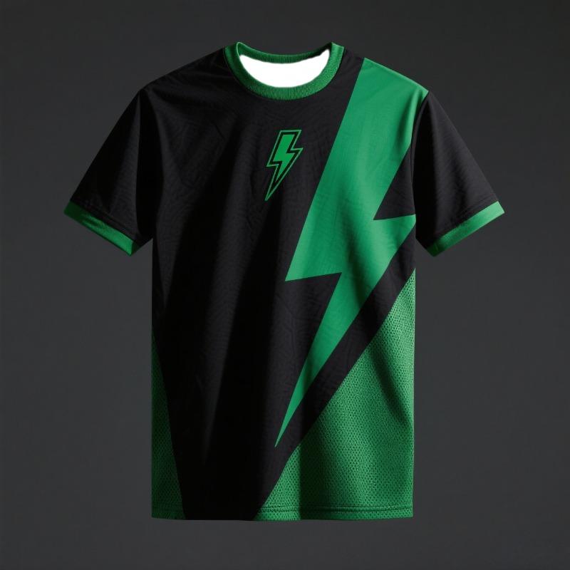 

3D Printed Summer Men s Fashionable Lightning Casual T-shirts,breathable Motor T-shirt, Outdoor T-shirt S