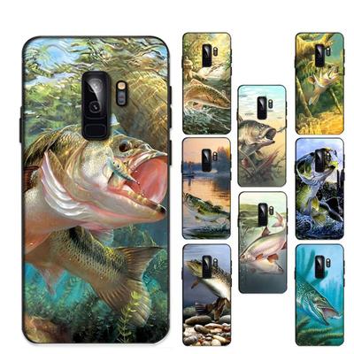 Painting Fishing Phone Case for Samsung S20 Lite S21 S10 S9 Plus for Redmi Note8 9pro for Huawei Y6 Cover