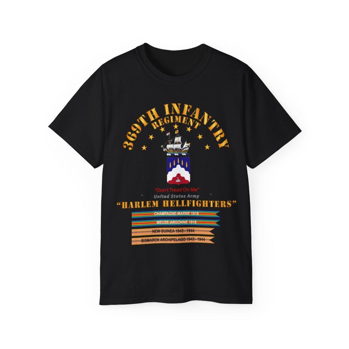 Classic - 369th Infantry Regiment - Harlem Hellfighters w Streamer Unisex T-Shirt XXXL
