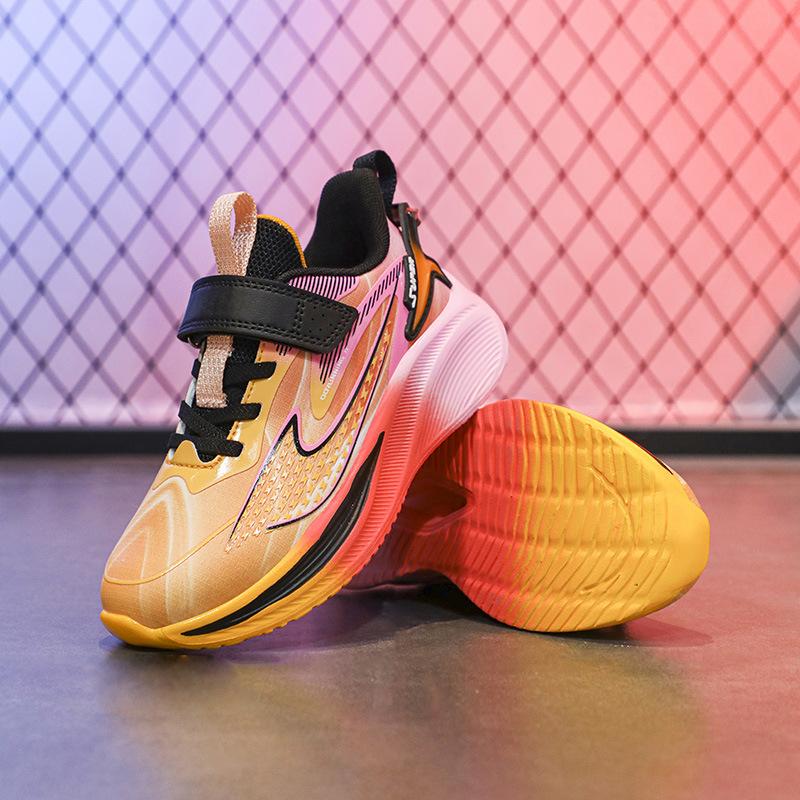 2025 New Students Middle School and Older Children Student Training Running Shoes Boys Lightweight Breathable Trendy Shoes Women's Youth Sports Shoes