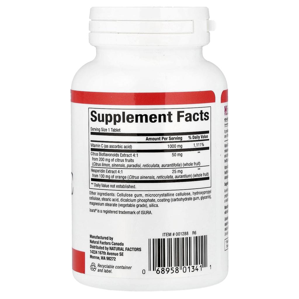 Vitamin C, Sustained Release, 1,000Mg, 90 Tablets