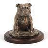 Staffordshire Bull Terrier, Staffy - Dog Figurine, Figure On a White Base, Trophy for Art-Dog Dog Show Exhibition