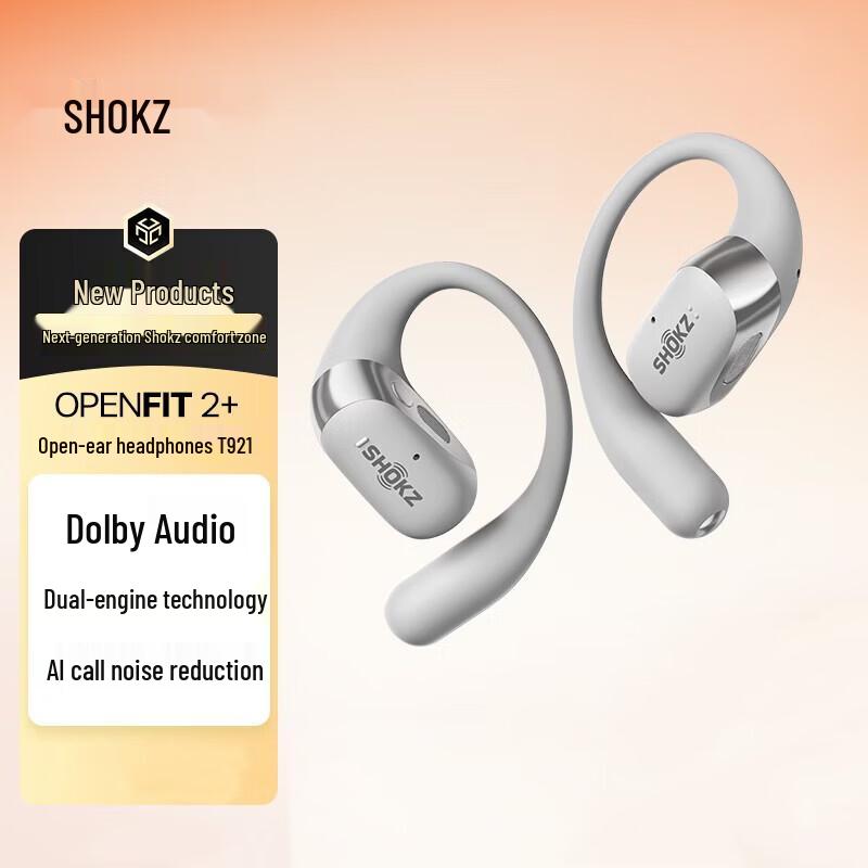 

Shokz OpenFit 2+ T921 Open-Ear Wireless Bluetooth Headphones