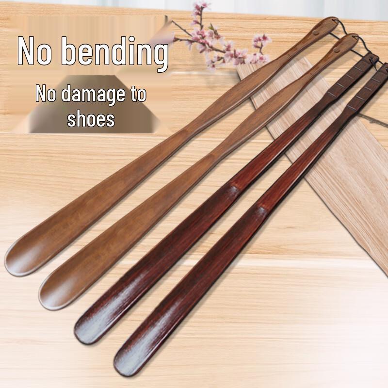 Solid Wood Long Handle Shoehorn