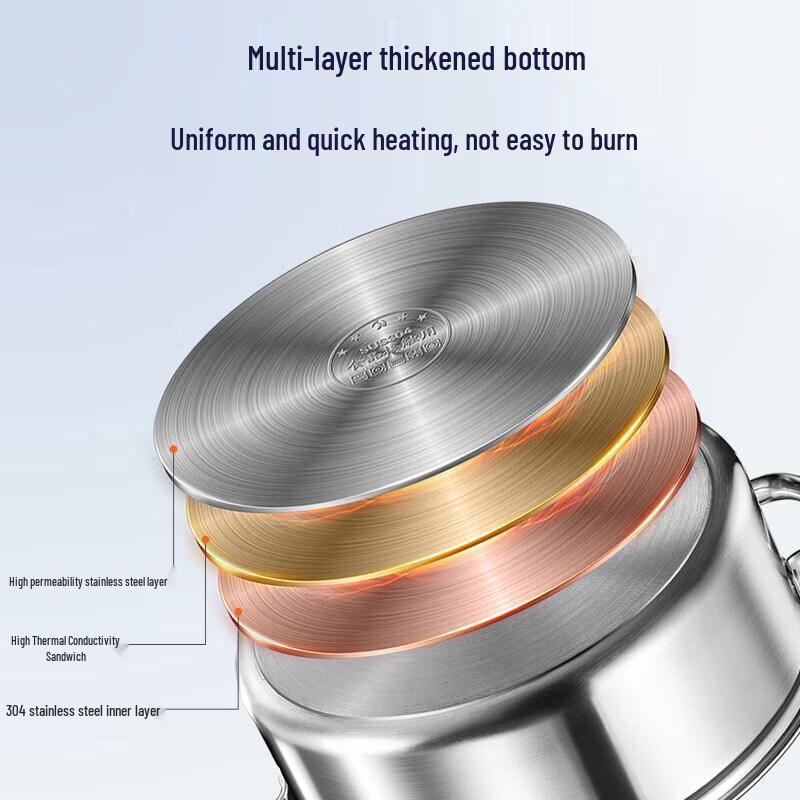 304 Stainless Steel Multi-Use Soup Pot