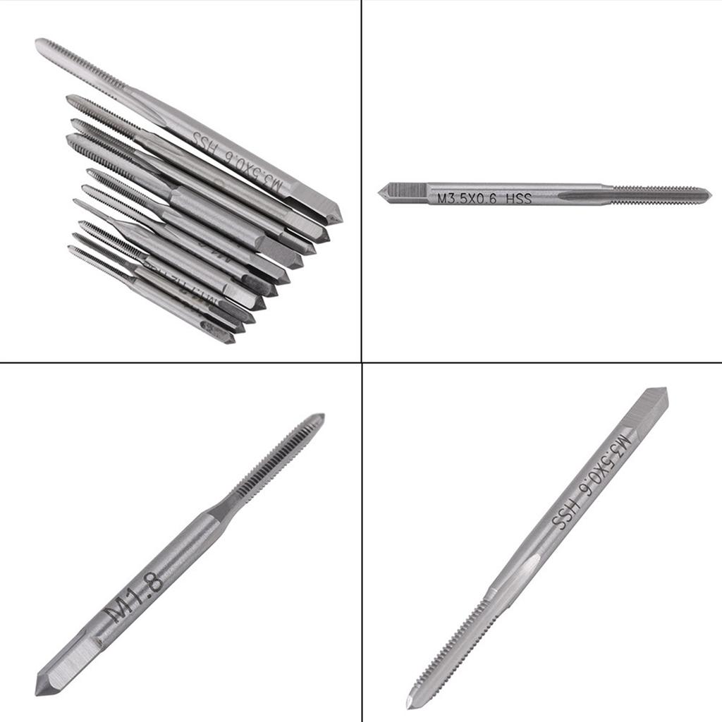 10pcs Mini M1 To M3.5 Machine Hand Tap Thread Wire Tapping Threading Taps