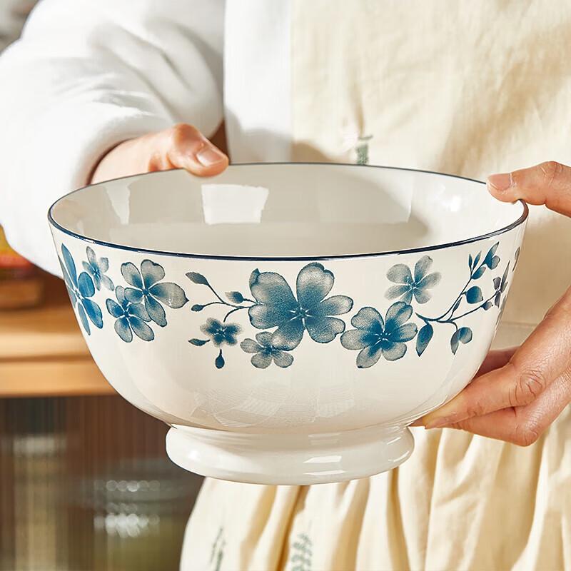 Auco Wen Underglaze Ceramic Soup Bowl