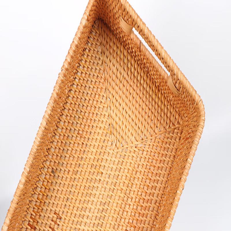 Hand-Woven Rattan Storage Basket