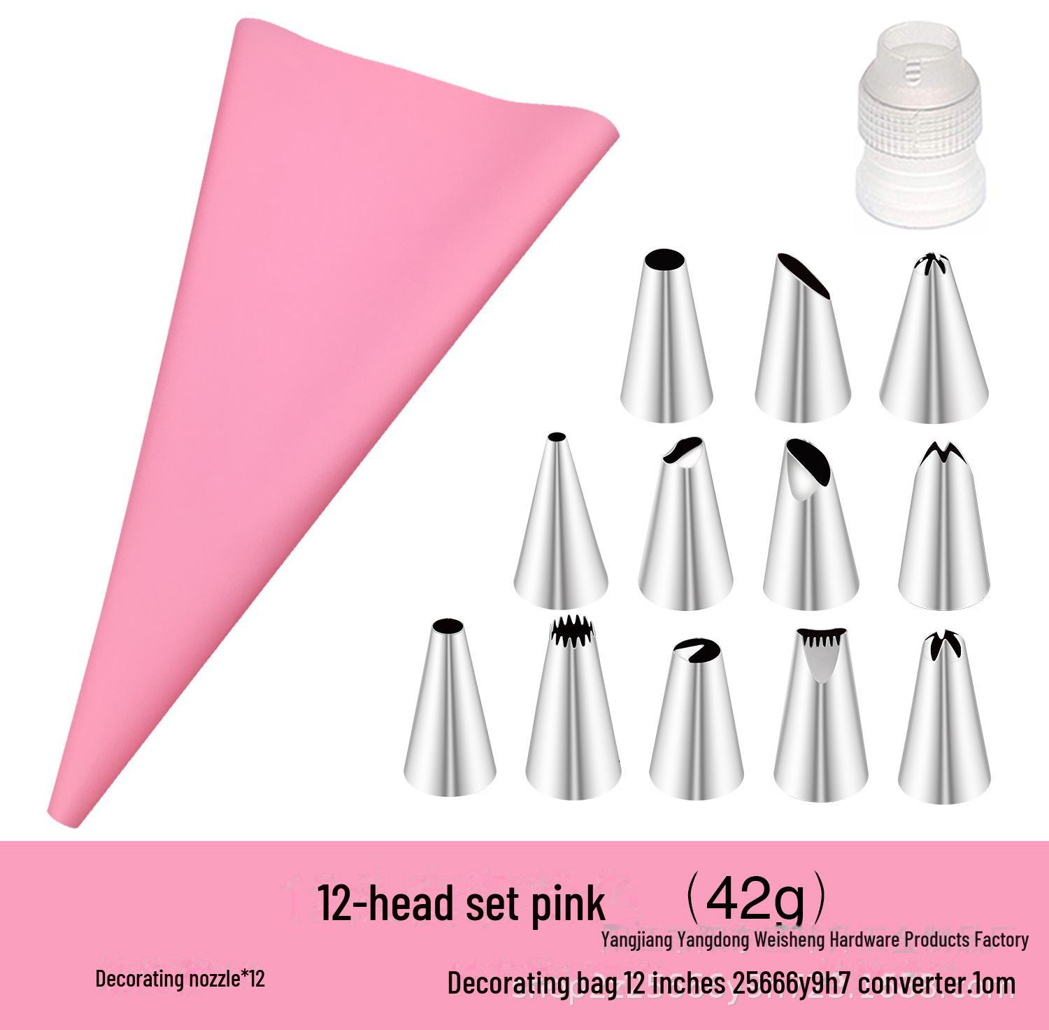 

Набор насадок для украшения торта из нержавеющей стали с мешочком EVA