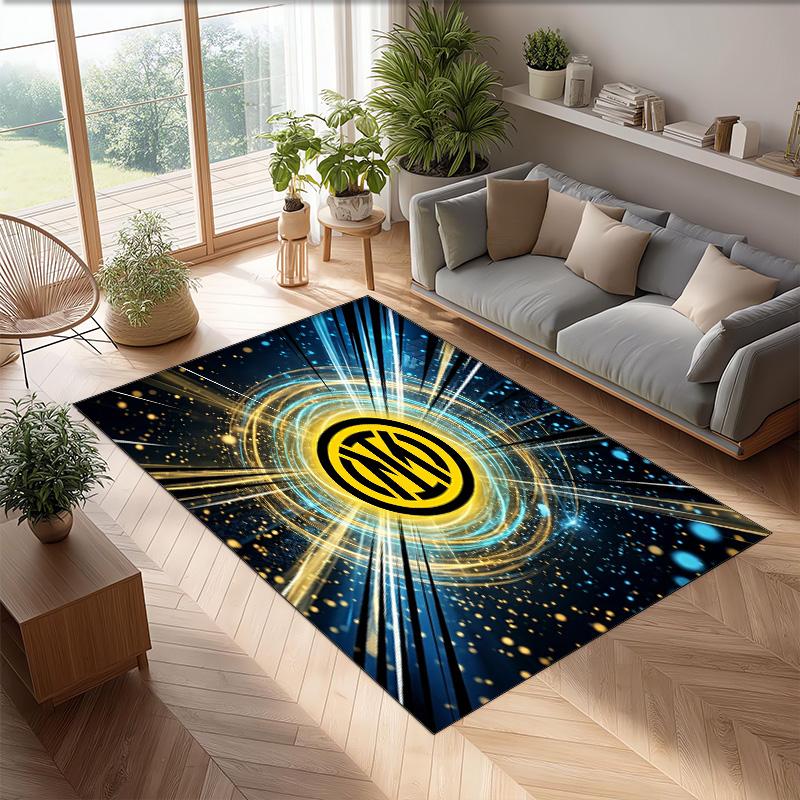 Borussia Dortmund Printed Flannel Area Rug Non Slip Soft Polyester Floor Carpet Indoor Decor Mat for Bedroom Living Room Sofa