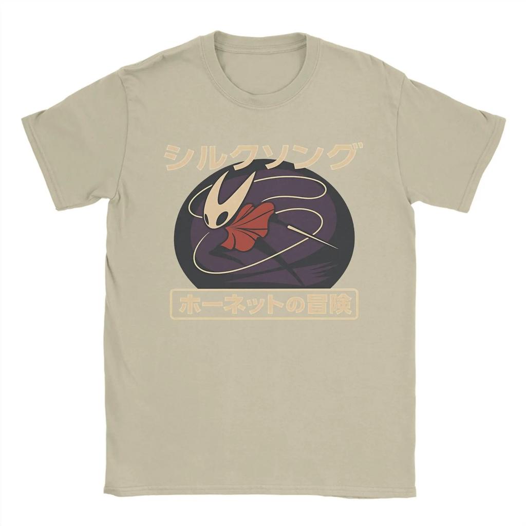 Harajuku T Shirt Summer Japanese Silk Song Novelty T-Shirts Hollow Knight Cotton Tee Adult Hot Sale Short Sleeve Top Tees soft