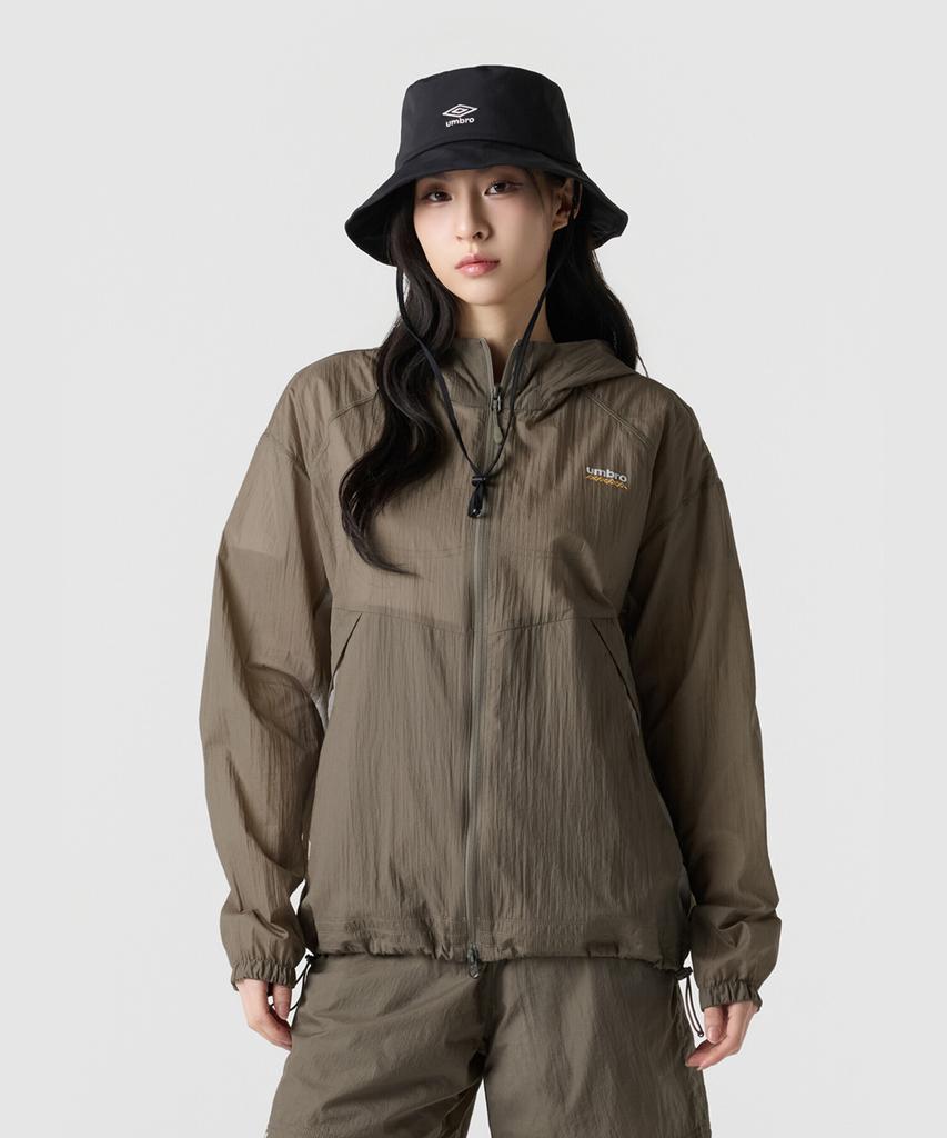 Umbro Sungard Ultralight Hooded Windbreaker Jacket Brown Ur221Cjk43 (B Type)
