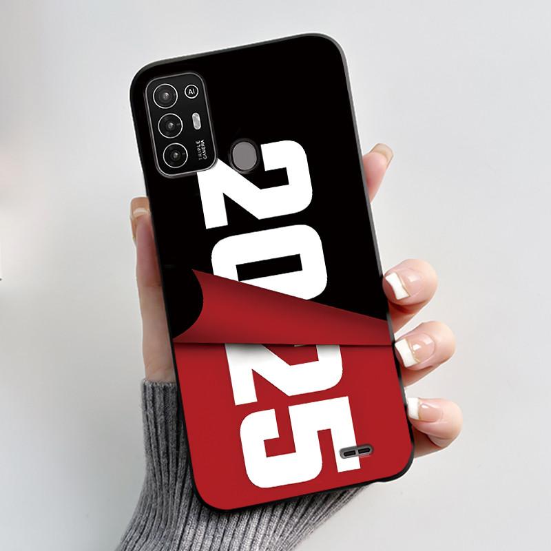 

Phone Case For ZTE Blade A52/Optus X Tap 2 Soft Silicone Black Case Lovely Pattern Lion Puppy Rabbit Shockproof Shell ZTE Blade A52