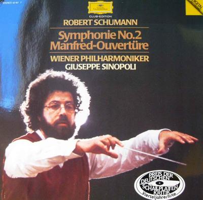 LP Record ROBERT SCHUMANN - WIENER PHILHARMON - Symphonie No. 2 / Manfred-Ouvertüre 421677 Deutsche Grammo 1984 UK Classical Used