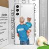 Super Mom Dad Baby Family Phone Case for Samsung Galaxy S25 S24 S23 S22 S21 S20 Plus Ultra FE A55 A54 Clear Soft Covers Boy Girl