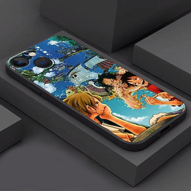 1 Pieces Anime Case for Apple iPhone XS X 8 14 Plus XR 12 Mini 7 SE 13 Pro Max 6s 11 14 Pro Max 13pro Ones Luxury Silicone Cover