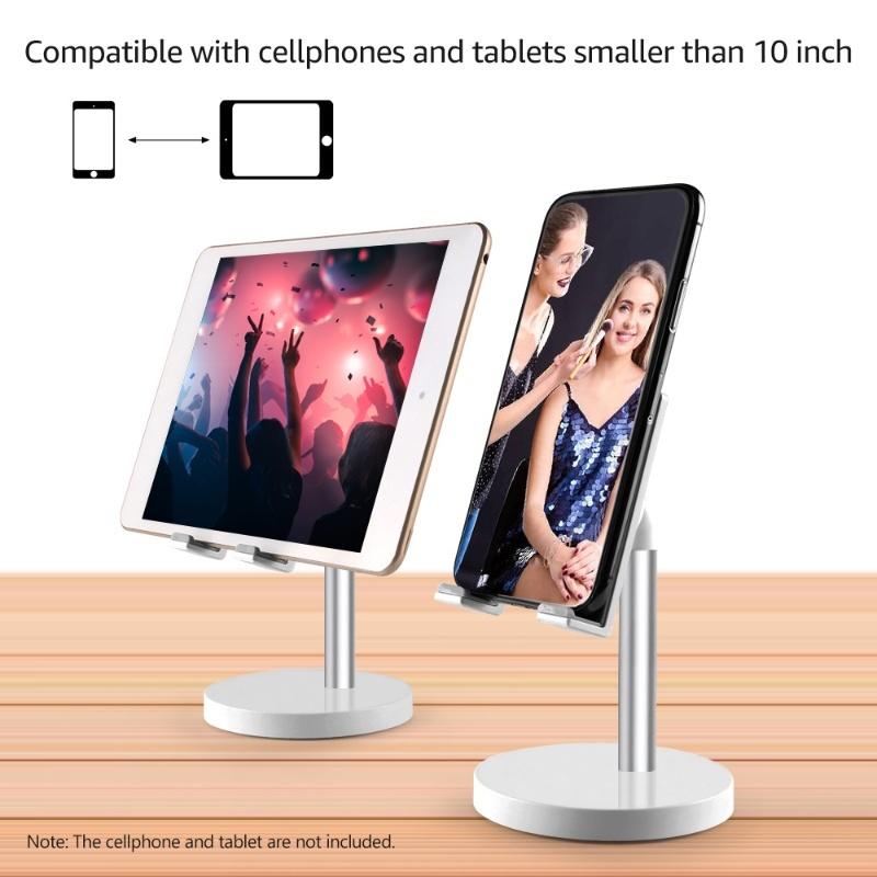 Handy-Ständer aus Aluminiumlegierung für Schreibtisch / Bett Kompatibel mit Mobiltelefon und Tablet kleiner als 10 Zoll