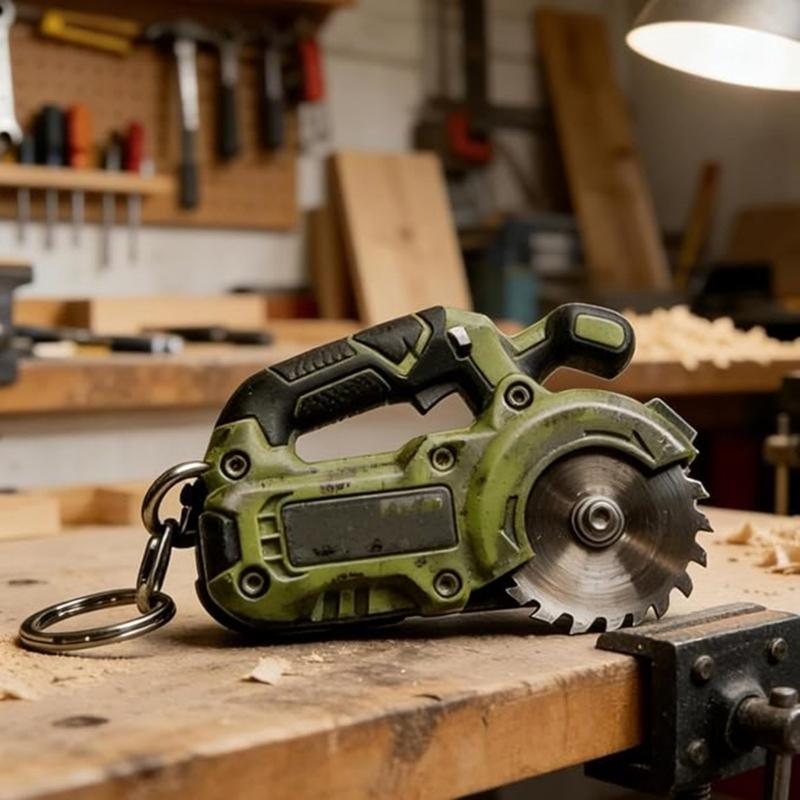 Portable Mini Chainsaw Tool Keychain PLA Key Holder Bag Ornament for Keys or Bags as Handy Companion on the Go