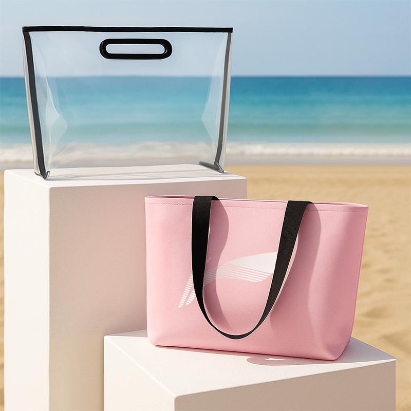 New LiNing Polyester Portable Swim Bag Medium Size Unisex Pink LNYB726-1