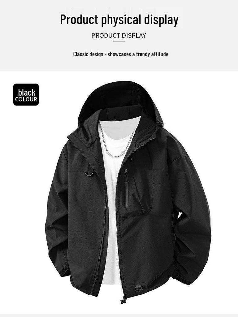 2025 Men's & Women's 3-in-1 Windproof Waterproof Jacket for Spring/Fall: Stylish Outdoor Couple's Outerwear