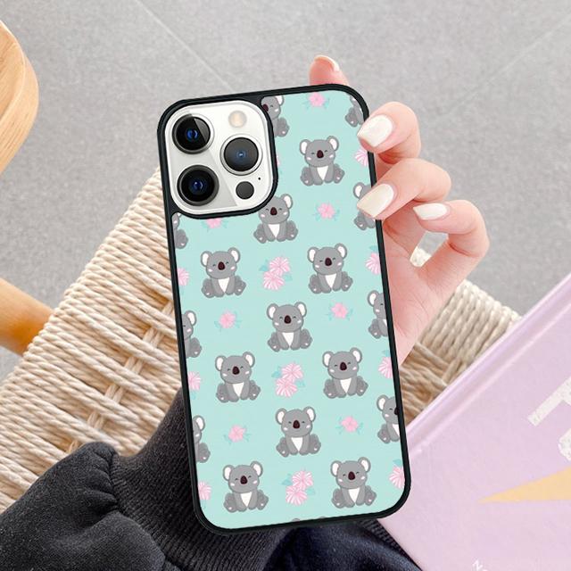 Cute cartoon watercolor animal koala Phone Case For Apple 11 Pro Max 8 7 Plus SE2020 Coque For iPhone 13 12 Mini 14 15 16