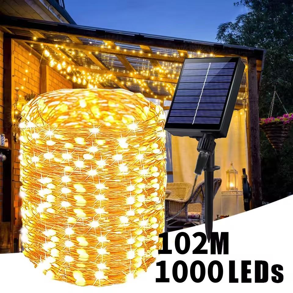Solar LED Fairy String Light Outdoor Festoon Lamp Garden Fairy Light IP65 Waterproof Lighting Christmas Party Solar Lamp Decor