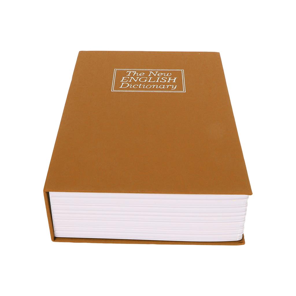 Cassaforte a Libro Piccola Cassaforte Diversiva Scatola di Sicurezza con Serratura Nascondiglio per Denaro Monete Carte con Combinazione