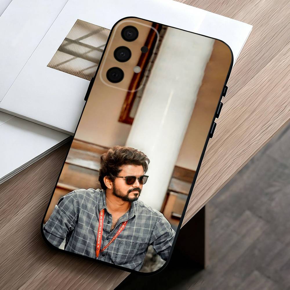 T-ThalaPathy Actor V-Vijay-Y  Phone Case For Samsung Galaxy A73,A72,A71,A70,A53,A52,A51,Others Soft Black Cover