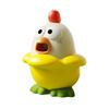Giocattolo Pollo Urlante a Cartoni Animati; Peluche Animale Antistress Morbido e Rimbalzante Decorazione; Premi E ;