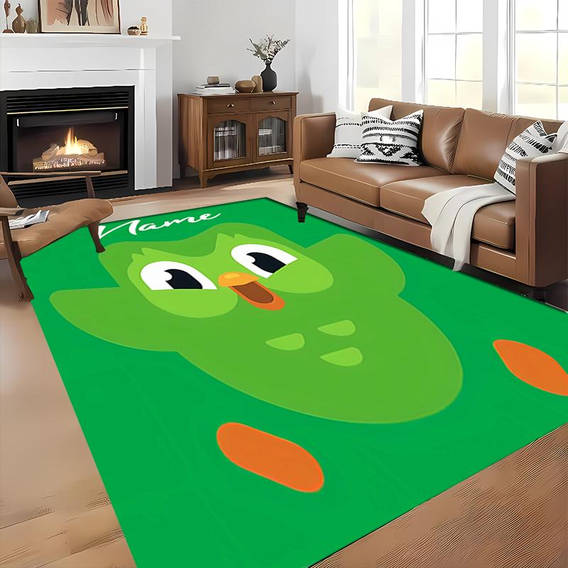 Custom personalization Duolingo Area Rug - Perfect For Kitchen, Bathroom,Laundry Room Decor Large Size Available,Gift All Seasons