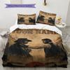 Name Custom RDR2 Game Pattern Bedding Set Quilt Cover Pillowcase Home Decor Gift (1 * duvet cover + 2 * pillowcase, without core)