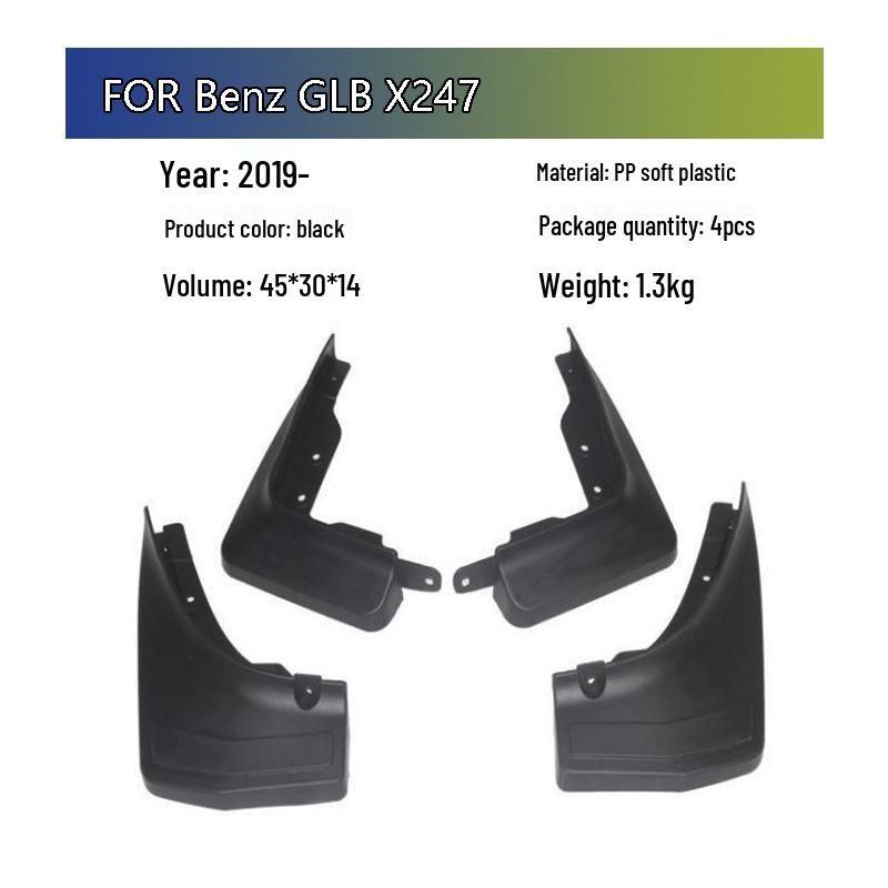 

Soft Rubber Mud Flaps for Mercedes-Benz GLB 2019-2025 Accessories