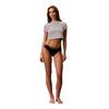 Calvin Klein Womens/Ladies Striped Fitted Crop T-Shirt
