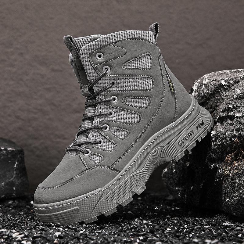 Winter Velvet Warm Cotton Shoes for Leisure Sports, Middle-aged and Elderly Parents, Plus Size Outdoor Hiking Snow Boots
